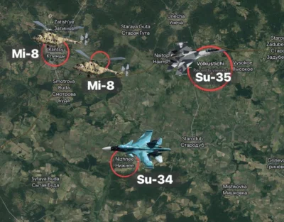 arkan997 - Mapa z zestrzelonymi wczoraj rosyjskimi śmigłowcami i myśliwcami 
Wszystki...