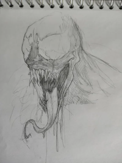 bedziezle - Venąm.
#rysujzwykopem #marvel