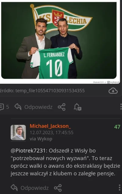MichaelJackson - #lechiagdansk #wislakrakow #ekstraklasa #pierwszaligastylzycia
Nostr...
