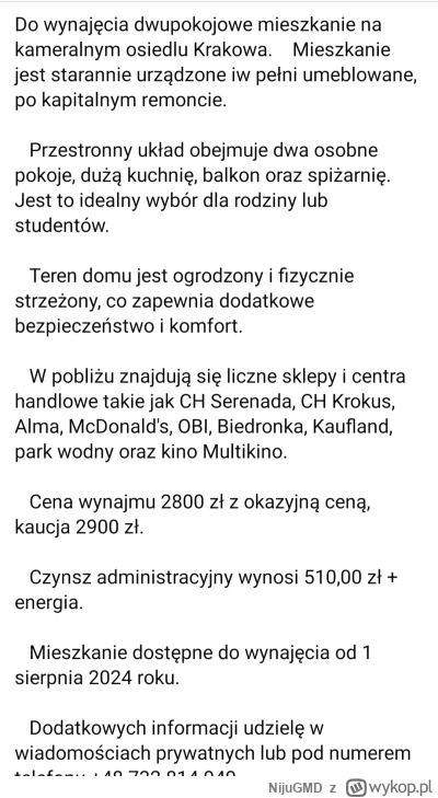 NijuGMD - Przetłumaczmy kilka faktów z developerskiego na polski: 
"kameralne osiedle...