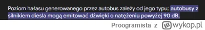 Proogramista - >nic powyżej 83db nie ma prawa poruszać się po MIEŚCIE

@jan-fifalski:...