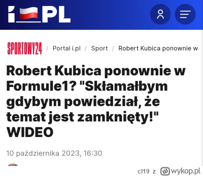 cl19 - #powrutcontent #kubica #f1 
Powrut nie umiera nigdy xd