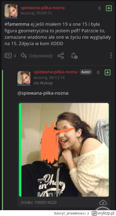 Szeryf_prawilnosci - #famemma  czacie, typ się chwali, że w wieku 15 lat mial trójkąt...