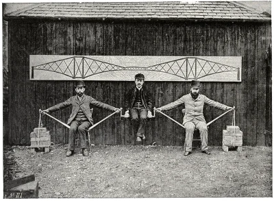 kubako - Pokaz zasady działania mostu wspornikowego.
Wielka Brytania, 1887

#historia...