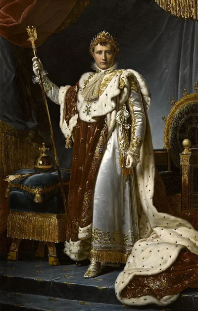 Loskamilos1 - Napoleon w szatach koronacyjnych, Francois Gerard, rok 1805.

#necroboo...