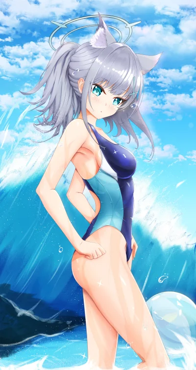 zabolek - #anime #randomanimeshit #dailyshiroko #shiroko #bluearchive #swimsuit