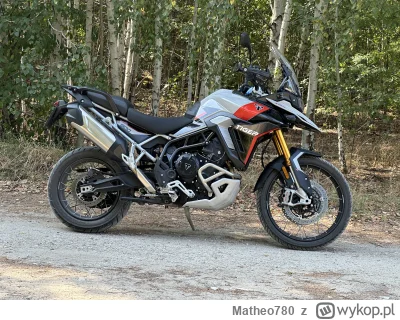 Matheo780 - Dziś miałem przyjemność jeździć Triumph Tiger 900 Rally Pro. Świetny moto...