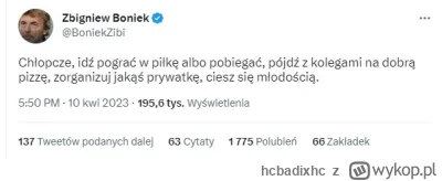 hcbadixhc - #mecz 
Bonialdo dzisiaj w formie  ( ͡° ͜ʖ ͡°), chyba było polewane - do k...