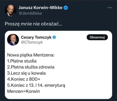 lewoprawo - @labedziejowski: Wrzucasz screena z 2020, gdzie Korwin był już przez part...