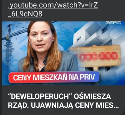 vornikor - Czy ktoś ma kopię materiału z kanału zero o deweloperuchu? Niestety NIEZAL...