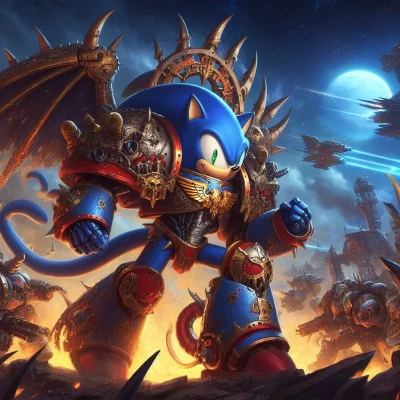 Monsieur_V - You're too slow Guilliman
#ai #aiart #dalle3 #warhammer40k #sonic