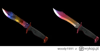 woody1991 - #cs2 Według was ładniejszy jest bowie knife marble fade vs fade?