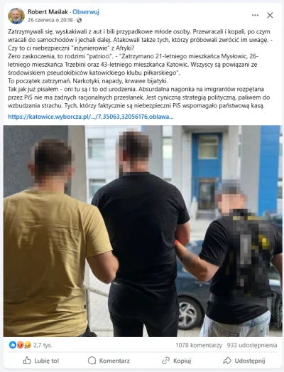 KwadratF1 - @Grzesiok: On jest uzbrojony!  Narodowcy silni tylko wobec ślepych starus...