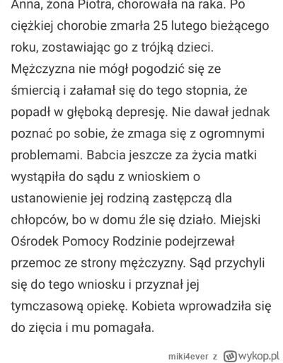 miki4ever - #morderstwo #tragedia
Dobry chłopak był, miał firmę, tylko taki problem, ...