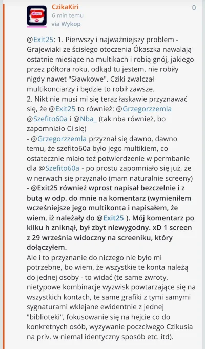 CzikaKiri - #kononowicz #patostreamy 

@Exit25 pisze o Czice, ale mój kom. wymazuje a...