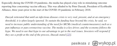 pasikoza - @KEjAf: Peter Daszak, polecam poczytać czym się zajmował przed pandemią ( ...