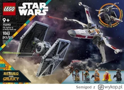 Semigod - Kolejny zestaw Rebuild the galaxy #starwars

Tym razem 75393 TIE fighter I ...