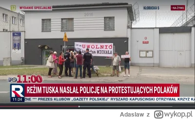 Adaslaw - Kurdę, poniedziałek rano, a reżim Tuska już nasyła policję na protestującyc...