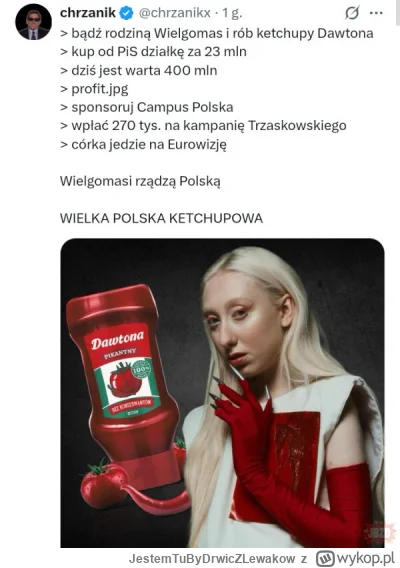 JestemTuByDrwicZLewakow - #polityka #afera #ketchup #pispojednozlo