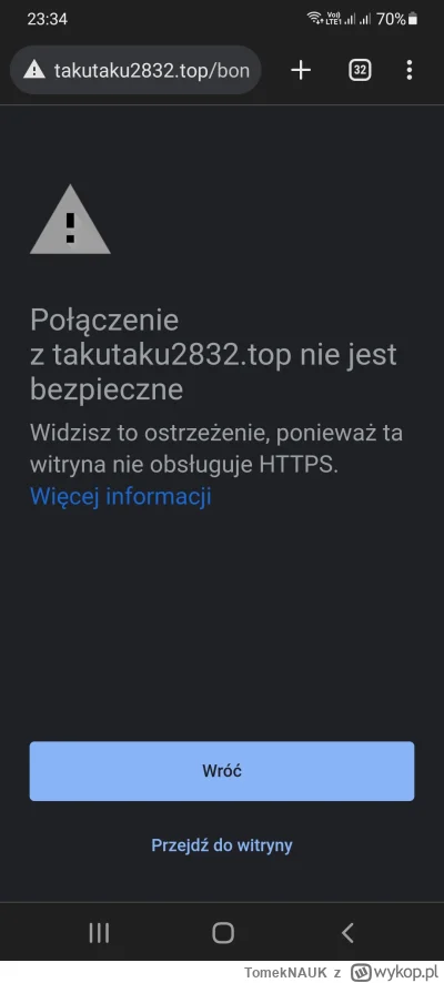 TomekNAUK - @Przegrywzyciowy0: po wlaczeniu silniejszej ochrony to