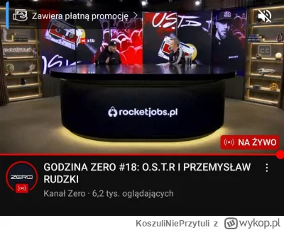 KoszuliNiePrzytuli - Ostrego z Rudzkim na live ogląda dziś 6k ludzi i są to pewnie ty...