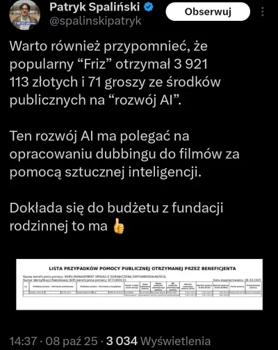 dowujawafla - @czerwonykomuch Zgarnął też parę milionów dotacji.