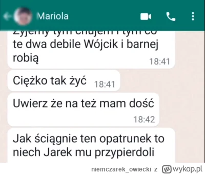 niemczarekowiecki - #kononowicz 
Żyjemy tym chujem_
No to ładnie Mariola napisała  o ...