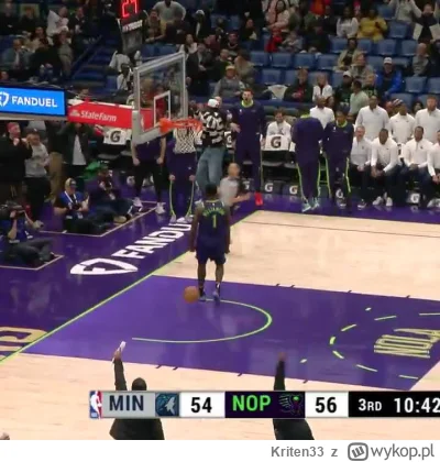 Kriten33 - Dobra to jeszcze 360 Windmill grubaska w pierwszym meczu po powrocie 
#nba...