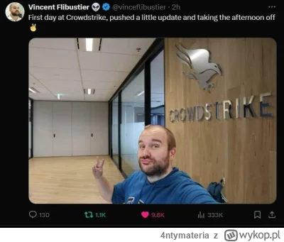 4ntymateria - #microsoft #crowdstrike #pracait #komputery #heheszki #afera