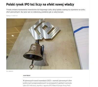 Okcydent - Był już ten efekt nowej władzy? Hossa jest to IPO się powinny sypać ( ͡° ͜...