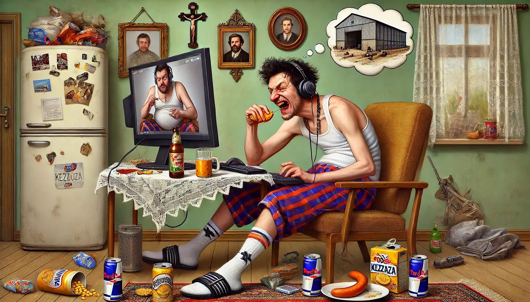 Qutaphone - @ROTTE_N
Utwórz obraz stereotypowego internauty, który przy użyciu AI, tw...