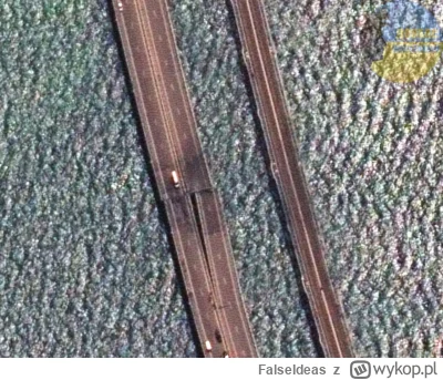 FalseIdeas - Zdjęcia satelitarne po dzisiejszym ataku na most Krymski.

#ukraina #ros...