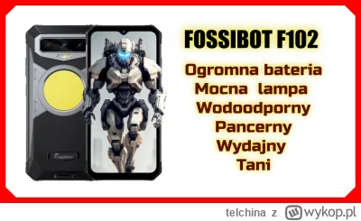 telchina - Fossibot F102 Wodoodporny smartfon z ogromna baterią i lampą
https://youtu...