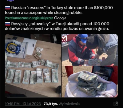 yosemitesam - #rosja #turcja 
Ruscy "ratownicy" w Turcji robią to co umieją najlepiej...
