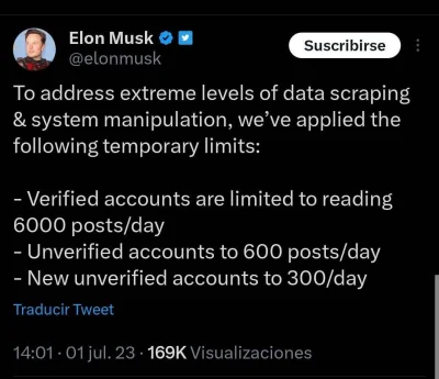 N.....R - Elon Musk stwierdził, że ludzie za dużo używają twittera, więc teraz wprowa...