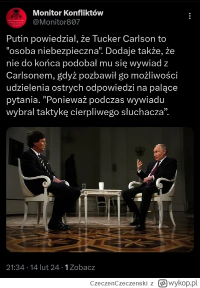 CzeczenCzeczenski - Jezu xDDD co mogło pójść nie tak Tucker? XD

#ukraina #usa #wojna...