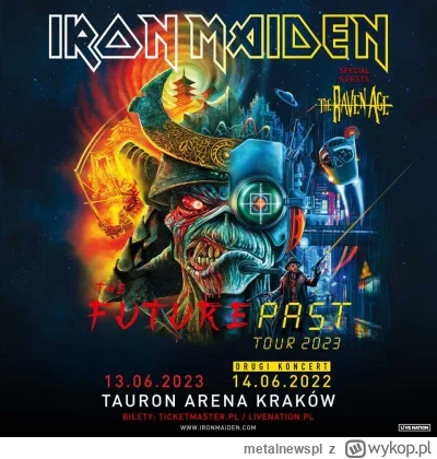 metalnewspl - Rozdajemy bilety na koncert Iron Maiden w Krakowie. Szczegóły: https://...