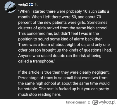 tindeRoman - Jestem pewien że każda z tych osób była osobą transpłciową, a nie ofiarą...