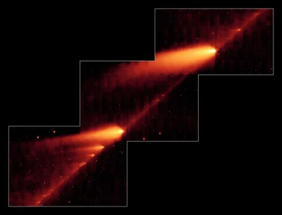 jazgarz - Rozpad komety 73P/Schwassmann-Wachmann (NASA Spitzer Space Telescope). Posz...