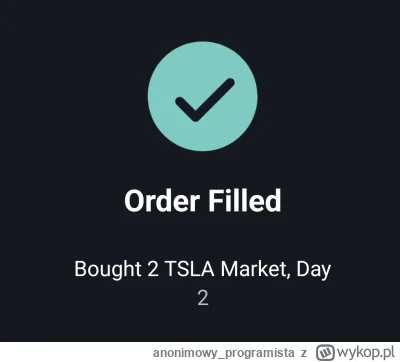 anonimowy_programista - +2 szt #tsla @ 319.50 USD

SPOILER

#tsla #gielda