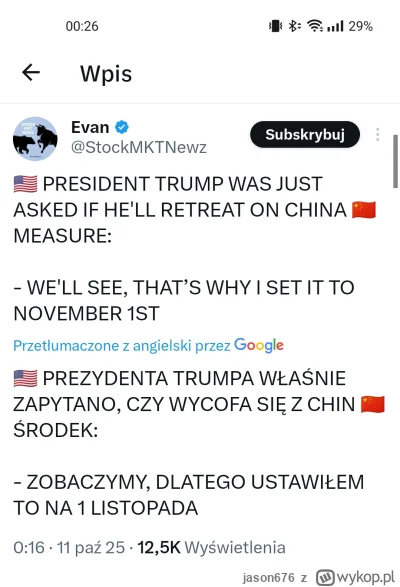 jason676 - #gielda już mięknie