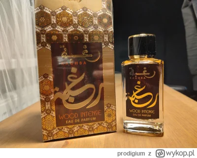 prodigium - #perfumy 

Lattafa Raghba Wood Intense 100 ml - 2 psiki. 50 zł. olx/blik