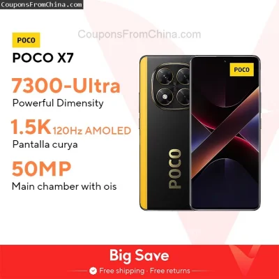 n____S - ❗ POCO X7 5G 8GB/256GB Dimension 7300-Ultra Smartphone [EU]
〽️ Cena: 205.94 ...