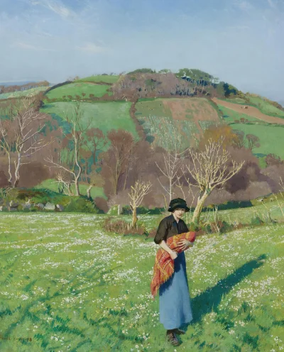 GARN - #sztuka #art #malarstwo #obrazy autor: Harold Harvey (British, 1874–1941) | Ea...