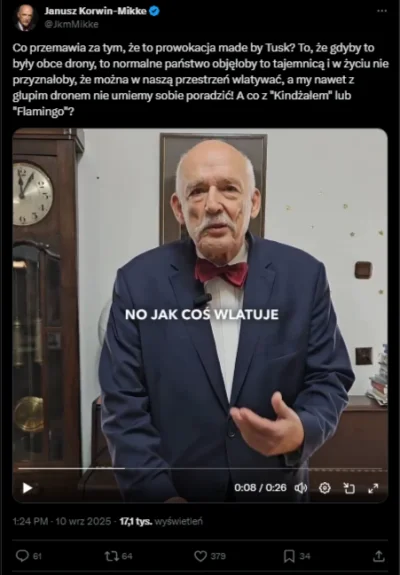 kkecaj - Stary kacap wstał i dzień zaczął od lizania rowa ruskim. Jego zdaniem to fal...