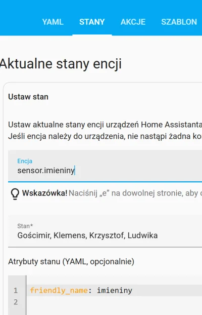 WykoZakop - #hatips 
Integracja Nameday (imieniny), nie działa z powodu zmiany w API
...