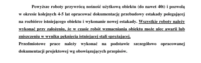 skrytek - Czytam sobie ekspertyzę estakady i jest a niej jakieś światełko w tunelu. C...
