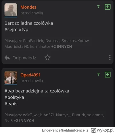 EncePenceNieMamRence - #tvp Rabini się wypowiedzieli