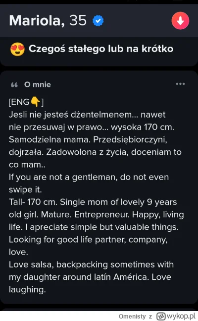 Omenisty - #tinder 
Zgadnijcie, jakiego koloru dzidzia..