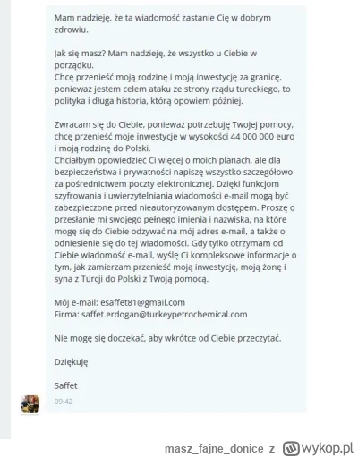 maszfajnedonice - Dostałem wiadomość na wykopie sądzicie ze legitne i warto?
#inwesty...